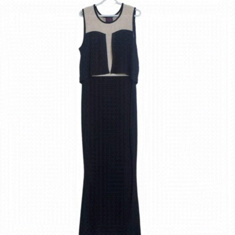 Kayla By Tally Taylor Full Length Mermaid Knit Dress